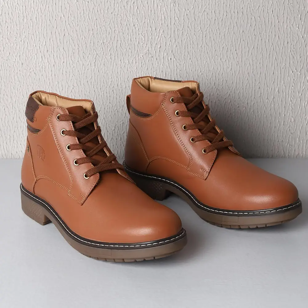 Red Chief Leather Casual Boots for Men