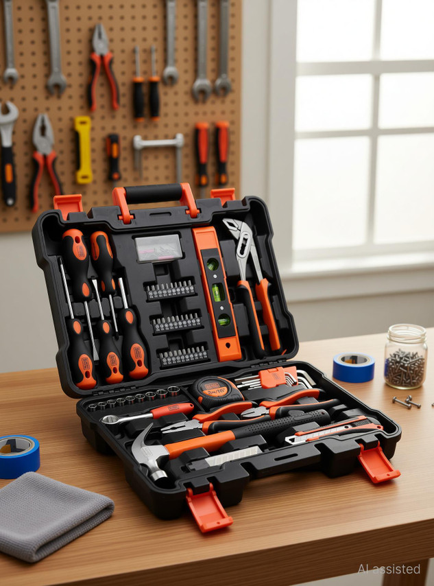 BLACK+DECKER BMT154C Hand Tool Kit (154 Tools)