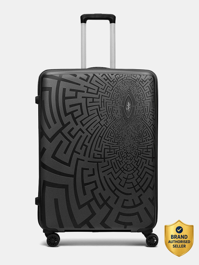 SKYBAGS Large Check-in Suitcase (77 cm) 8 Wheels - Bohemia Polypropylene | Trolley Bag With TSA Approved Lock - Black